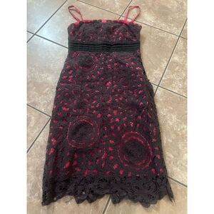 Floreat 4 Crochet Lace MIDI Cotton Dress
